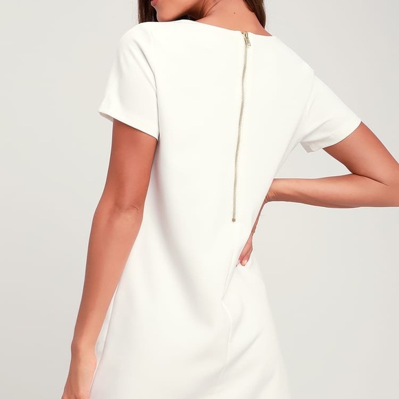 Lulus Shift and shout ivory shift dress - Picture 3 of 8